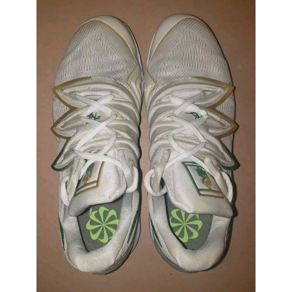 Nike Air Zoom Vapor Kyrie X Kyrgios White Gold Clover Green Men\'s Size 7.5 EUC main image 9